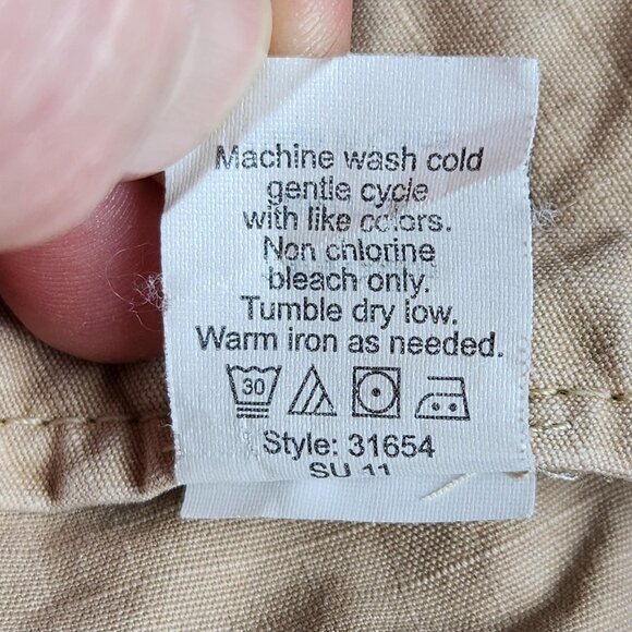 J Crew Pants Womens 8 Khaki Beige City Fit 100% Cotton Straight Leg Utility - Picture 12 of 12